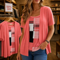 Layerlyn – Colour Block Tank And Cardigan Set