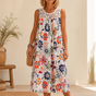 Wearbella – Floral Lace-Yoke Sleeveless Shift Dress