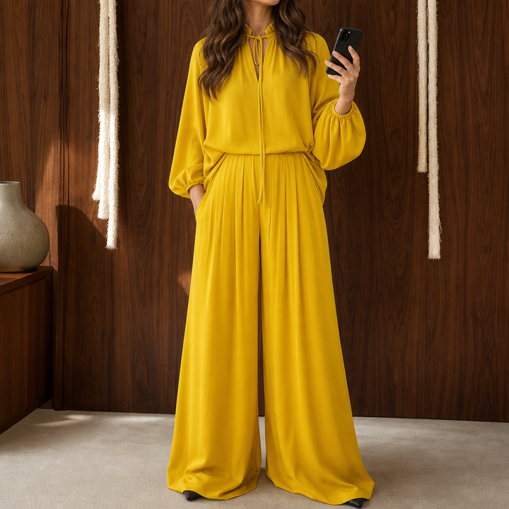 Softwear – Relaxed Fit Matching Top And Trouser Set