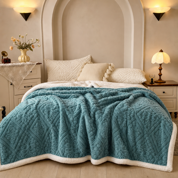 Velunna – Double-Sided Embossed Textured Throw Blanket