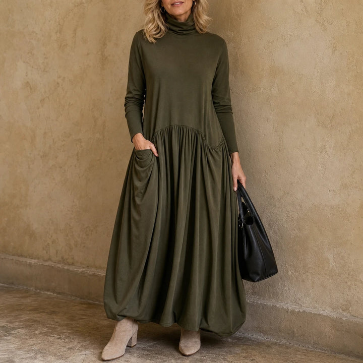 Sloane – High Neck Pocket Maxi Dress