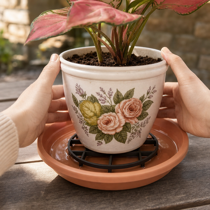RootRise – Reinforced Open-Grid Planter Riser (2Pcs)