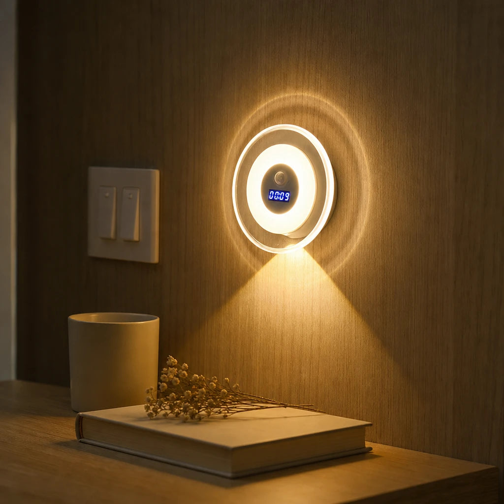 LumaTime – Motion-Sensor Clock Night Light