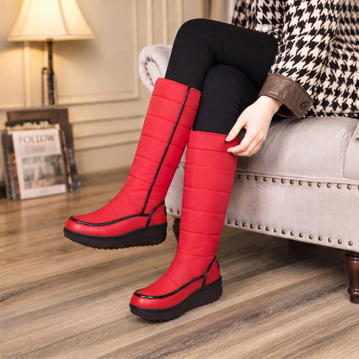 Wearbella – Faux Fur-Lined Knee-High Pull-On Boots