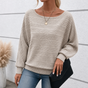 Mayfield – Striped Boat-Neck Long-Sleeve Knit Top