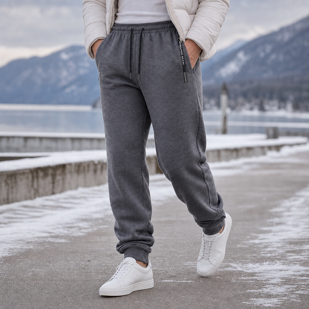 Warmease – Fleece-Lined Tapered Jogger Sweatpants