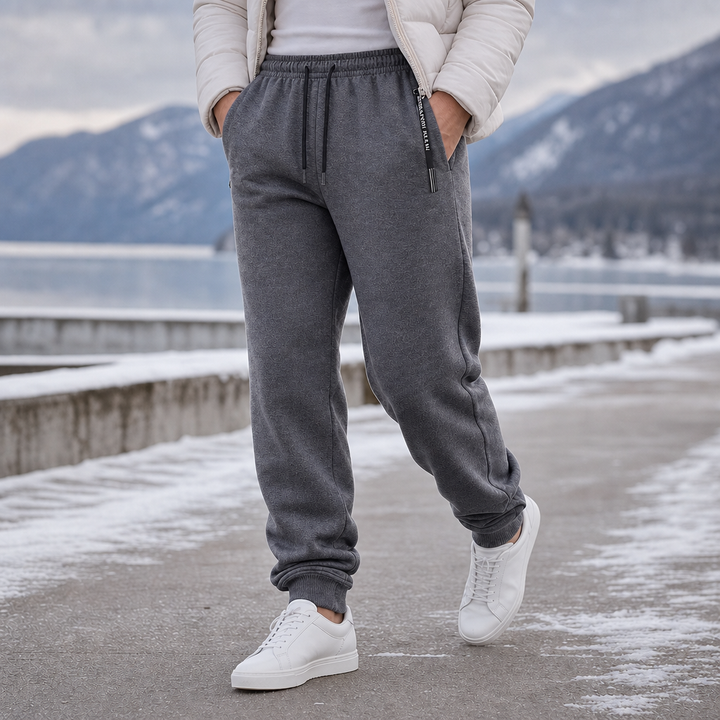 Warmease – Fleece-Lined Tapered Jogger Sweatpants