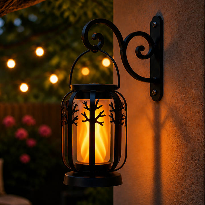 Emberlyn – Solar Flickering Flame Hanging Lantern