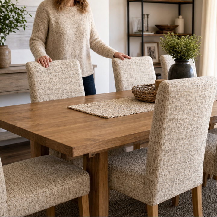Snugback – Plaid Stretch Dining Chair Cover