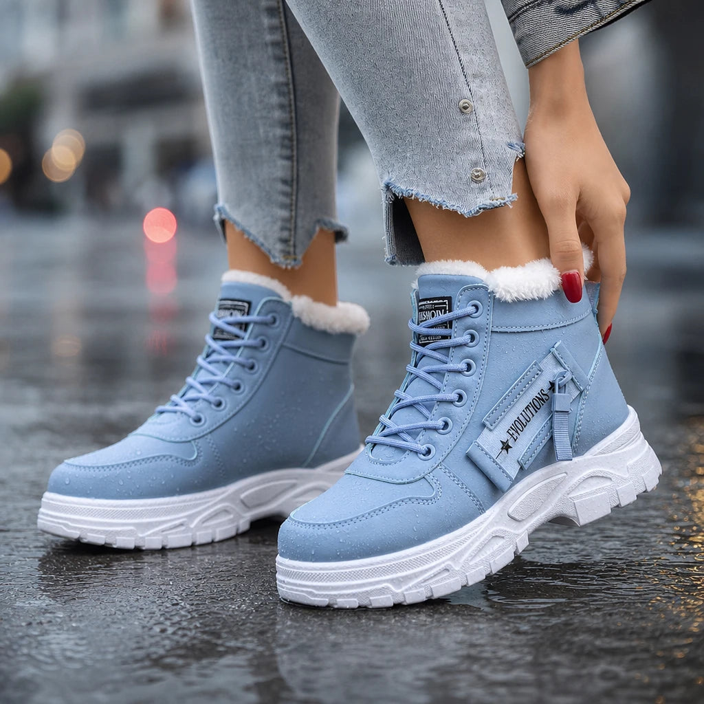 Rainelle – Plush-Lined Waterproof Ankle Boots