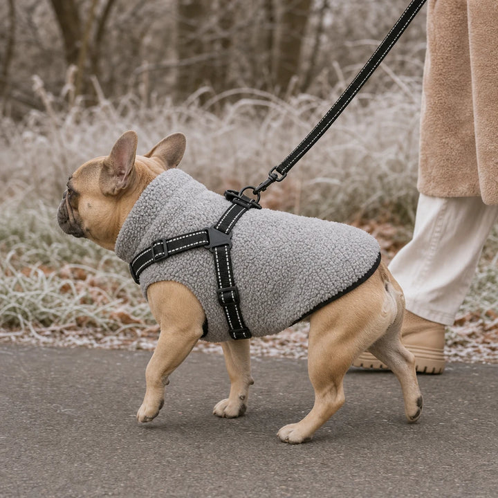 Warmstride – Fleece Dog Coat With Built-In Harness