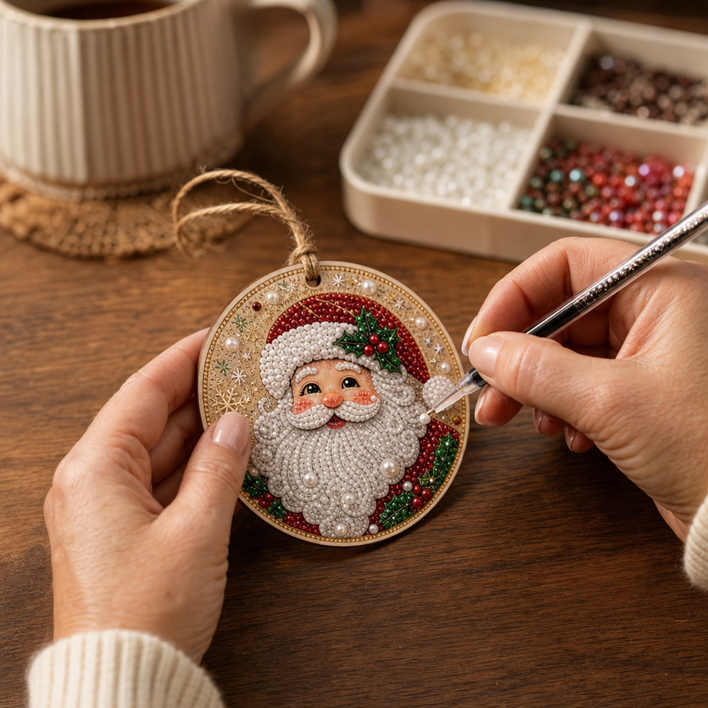 Noëluxe – Pearl And Gemstone Christmas Ornament Craft Kit
