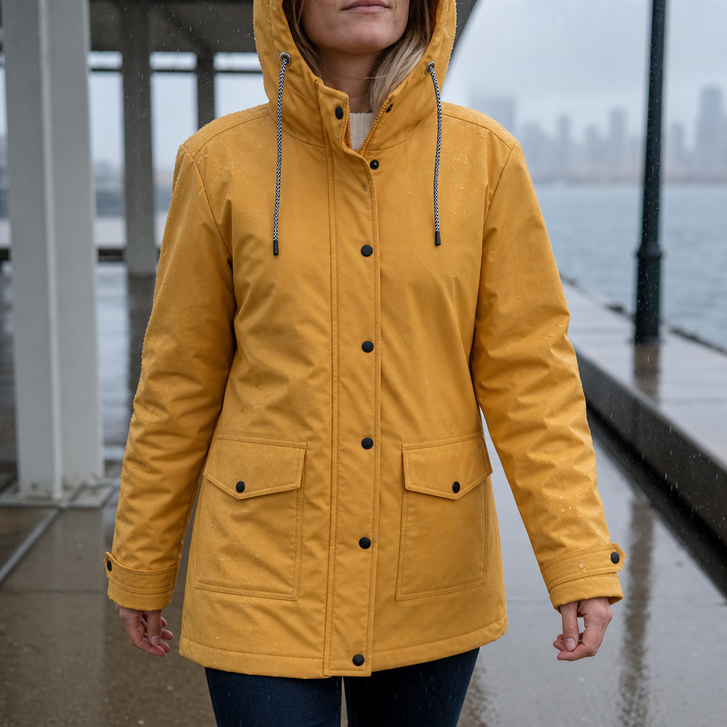 Windloft – Fleece-Lined Look Hooded Windproof Jacket