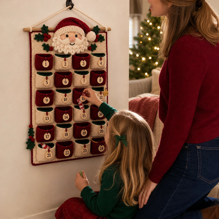 MerryStitch – Numbered Pocket Santa Crochet Advent Calendar