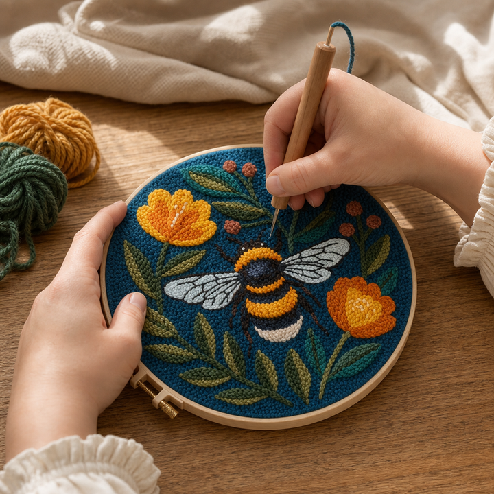 Blossom & Bumble – Bumblebee Punch Needle Kit