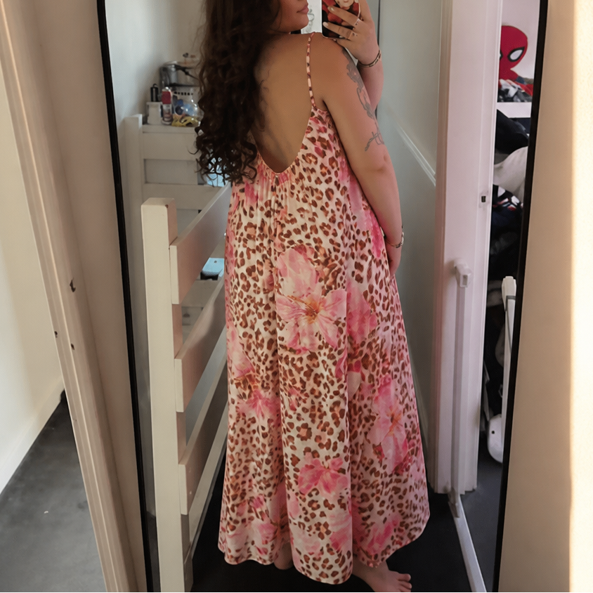 Wearbella – Deep U-Back Maxi Dress That Skims, Never Clings