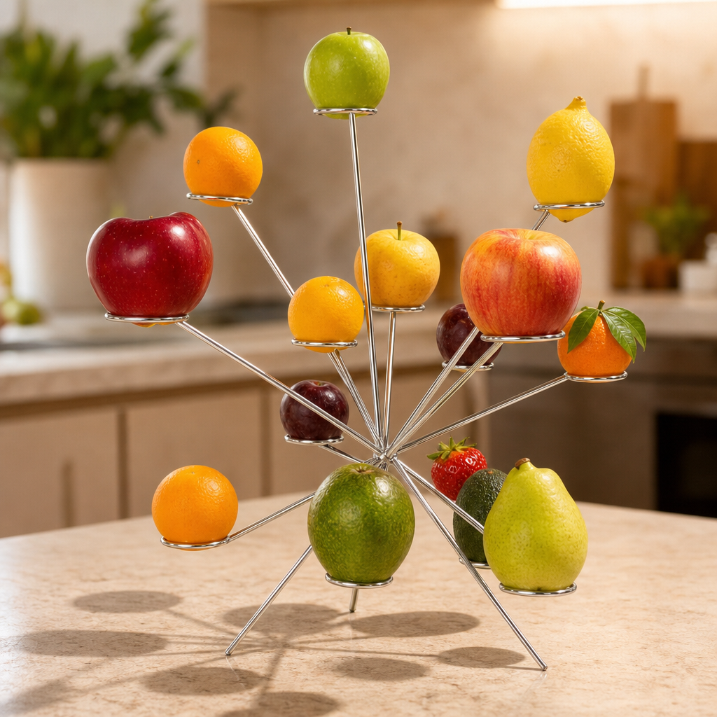 Aerelle – Radial Prong Floating Fruit Display Stand