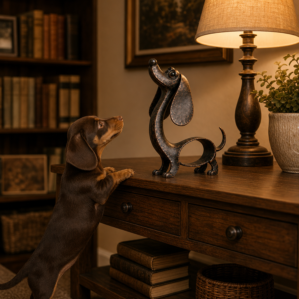 Wienervale – Cast Aluminium Dachshund Sculpture