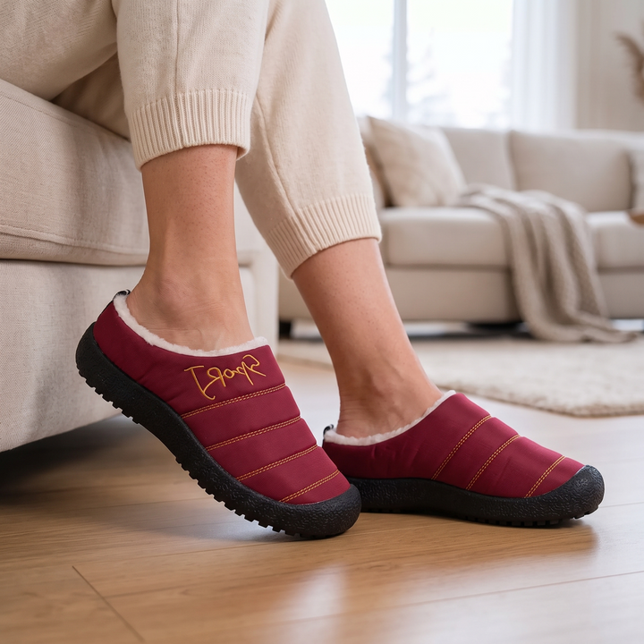 Winterelle – Fleece-Lined Look Winter Slip-On Shoes