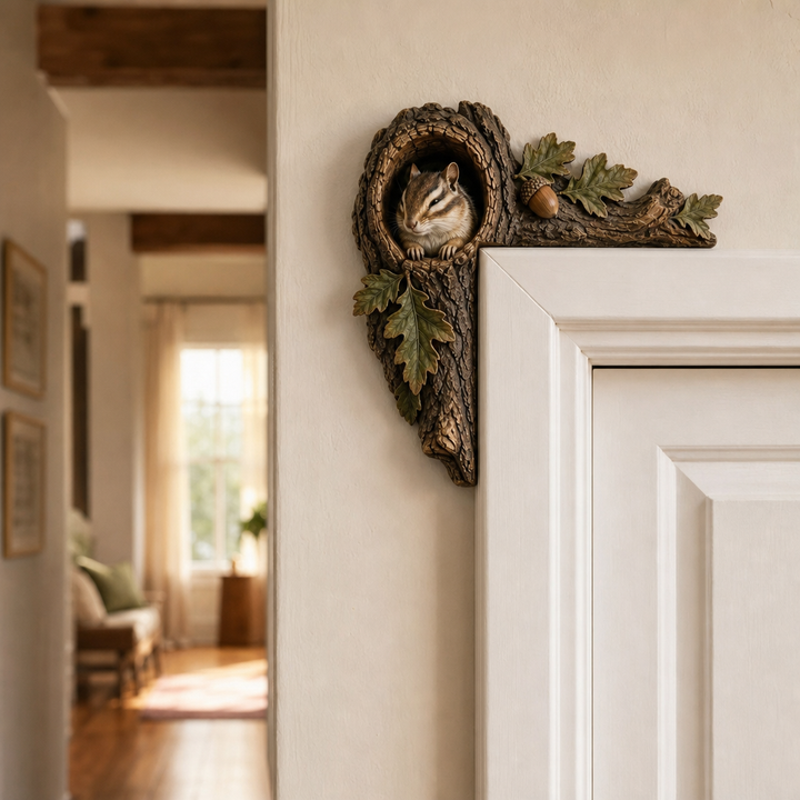 Hollowbrook – Corner-Wrap Wood Door Topper