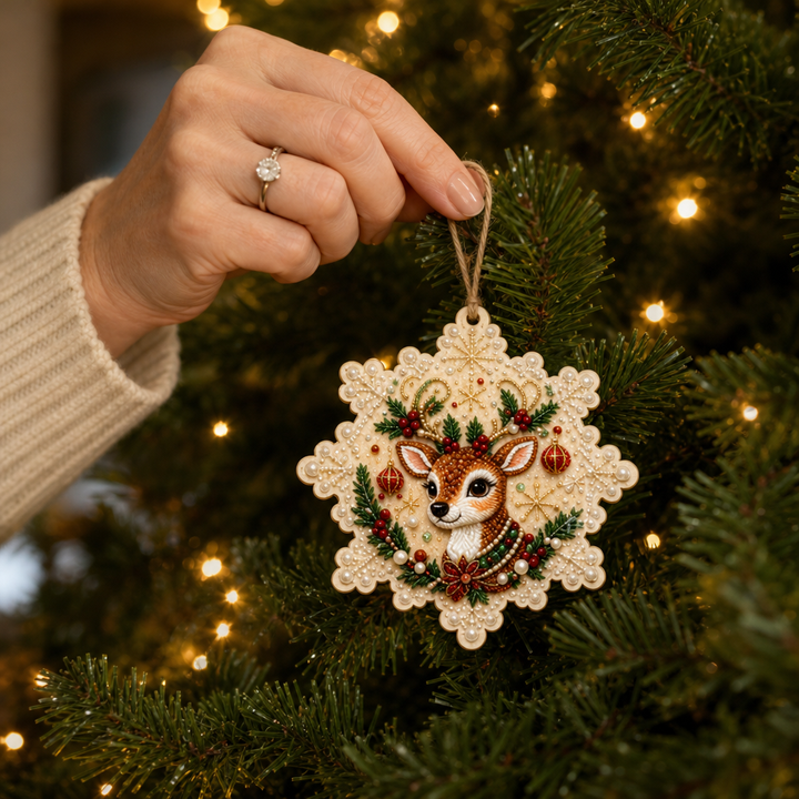 MerrySpark – Colorful Wooden Christmas Ornament Set