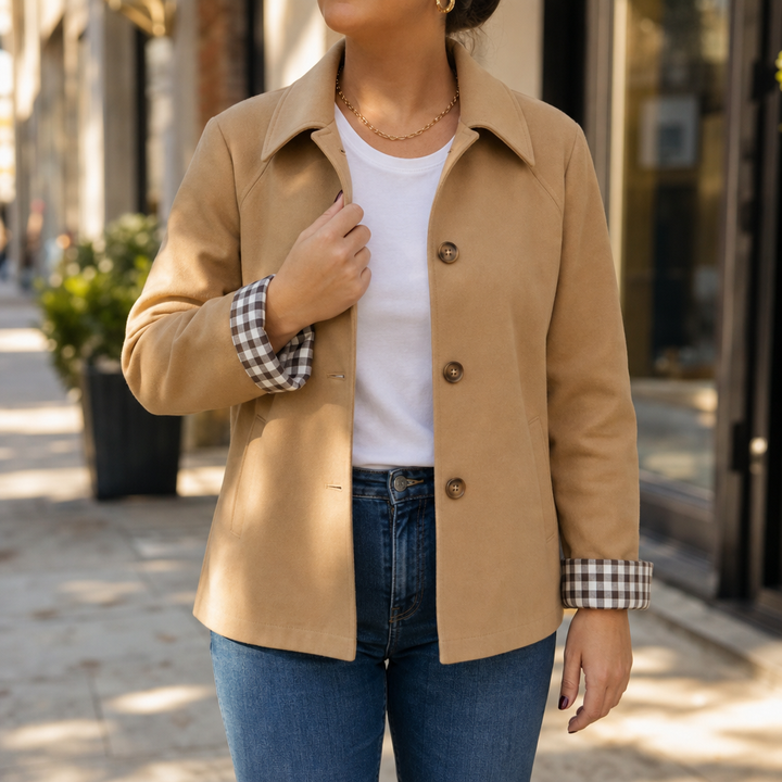 Mayfair – Tartan Raglan Sleeve Casual Coat