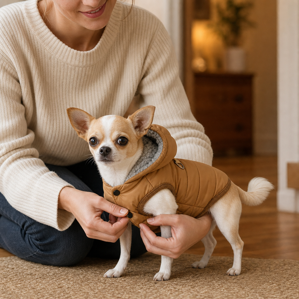 Trekwarm – Windproof Fleece-Lined Dog Coat With Harness Ring