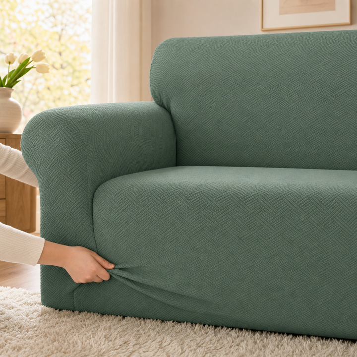 Snugfit – Textured Jacquard Non-Slip Stretch Sofa Slipcover