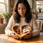 Soluna – Heart-Shaped Prayer Bowl with 24 Blessing Cards