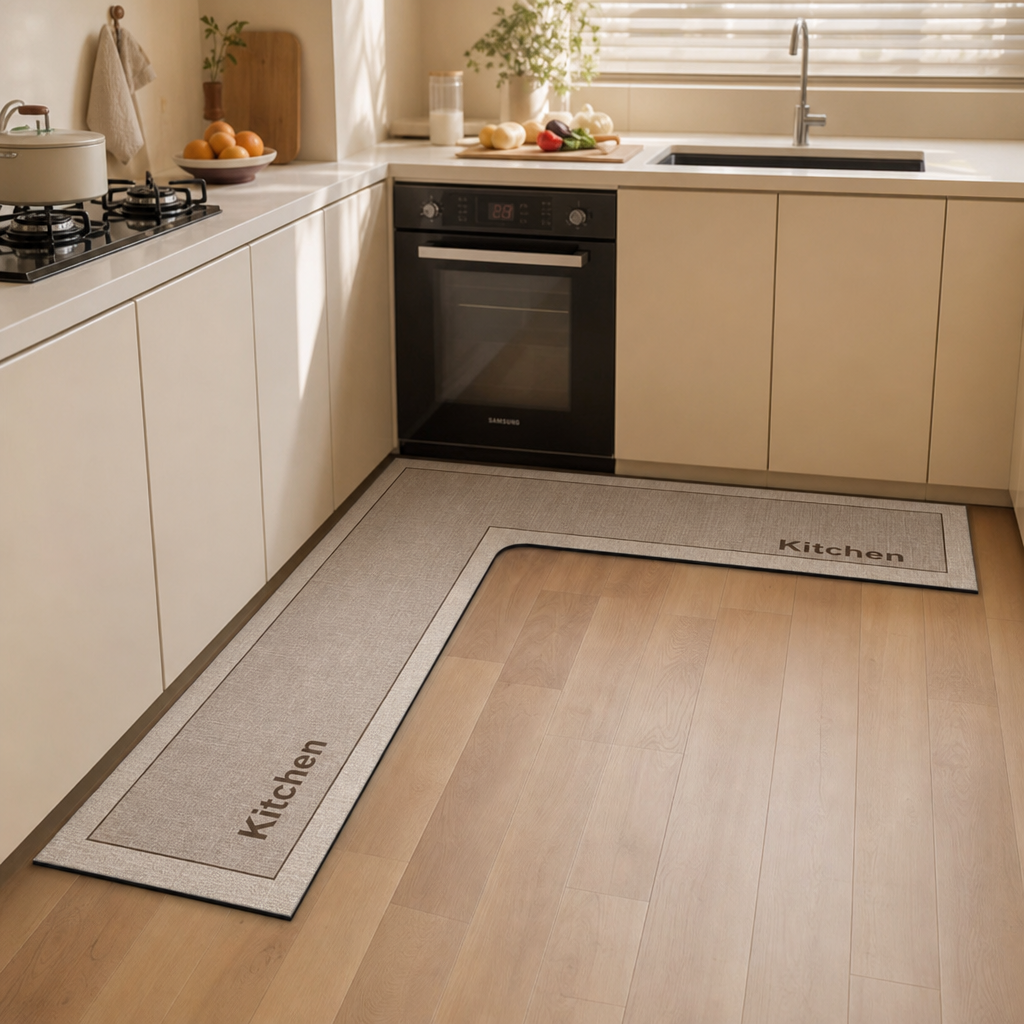 Drymatt – L-Shaped Diatomite Quick-Dry Kitchen Mat