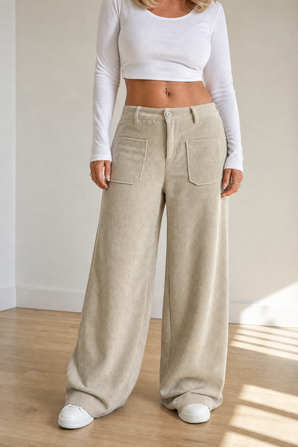 Wearbella – Wide-Leg Relaxed Pocket Trousers