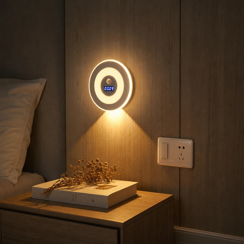 LumaTime – Motion-Sensor Clock Night Light