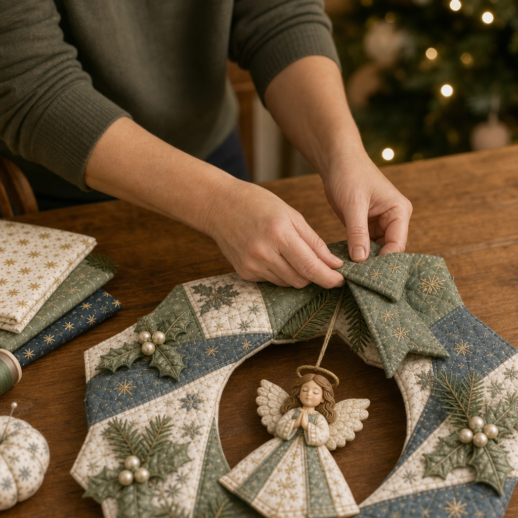 Tuckwreath – No-Sew Quilted Fabric Wreath Kit