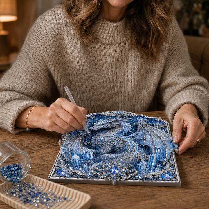 Dragonelle – 3D Crystal Dragon Diamond Art Kit
