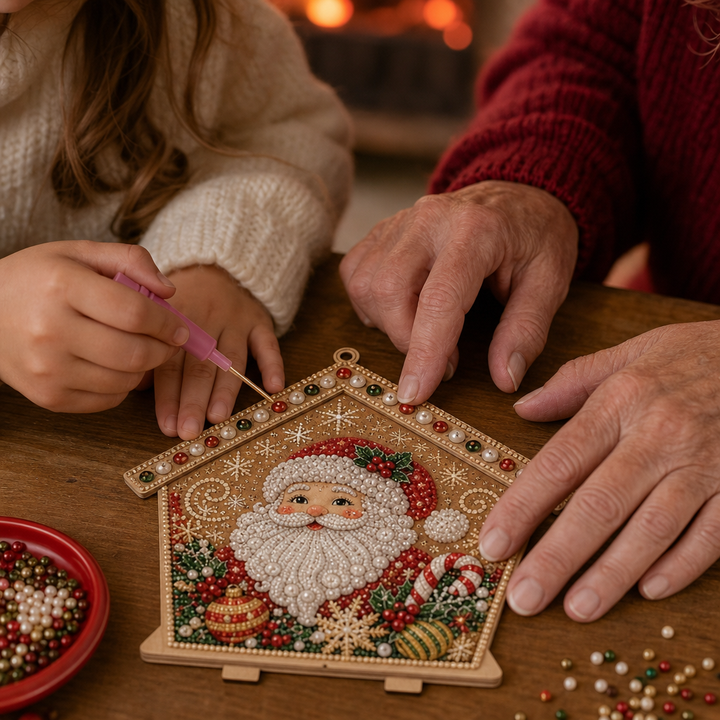 Pearlnoel – 3D Pearl Gingerbread House Craft Kit