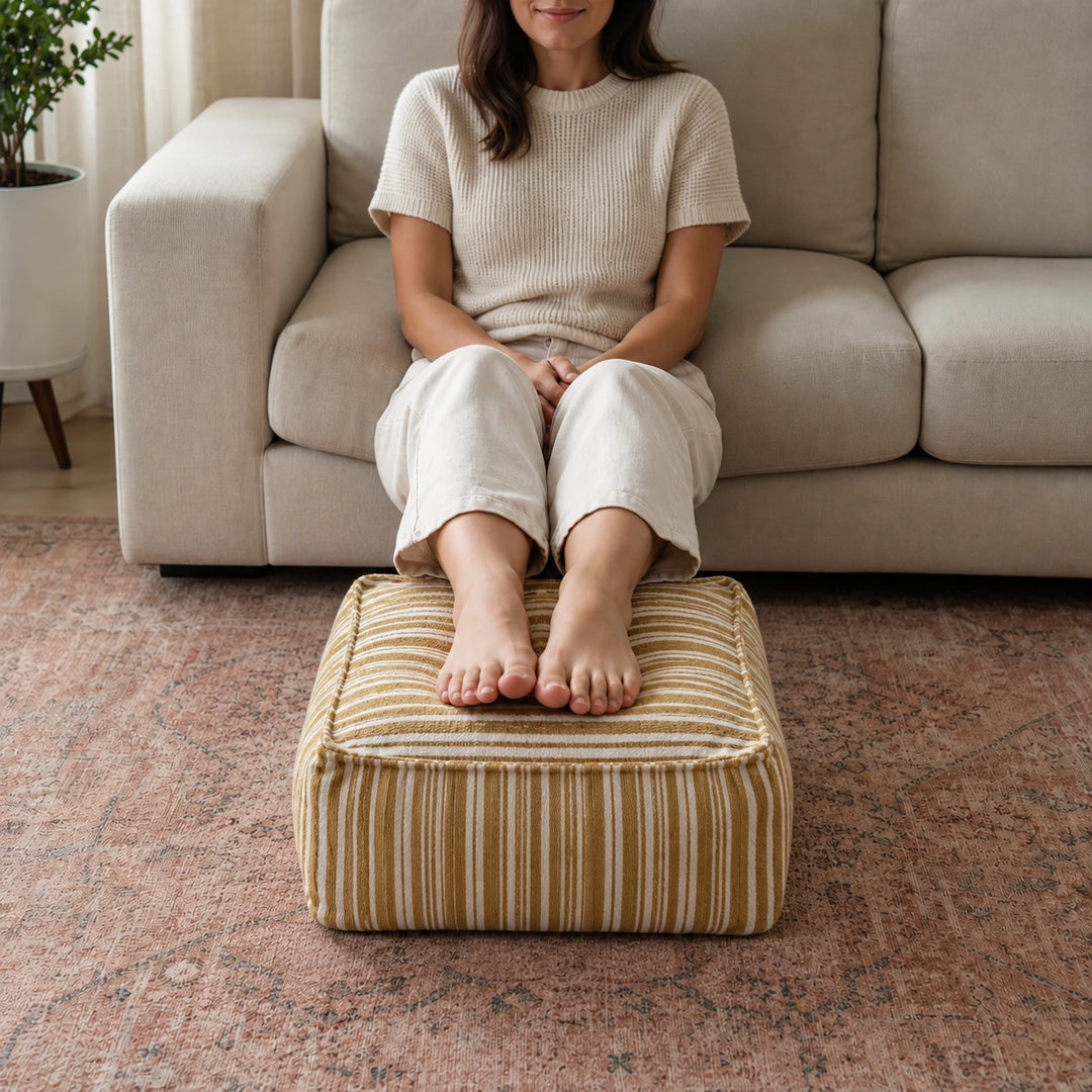TidyNest – Fillable Storage Pouf Cover