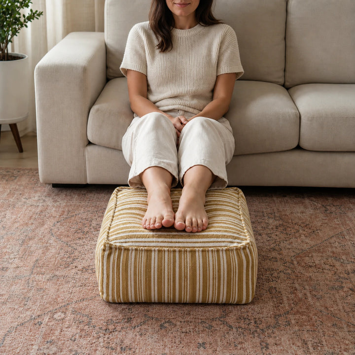 TidyNest – Fillable Storage Pouf Cover