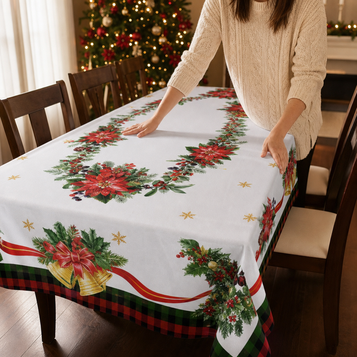 Evermerry – Christmas Print Polyester Tablecloth