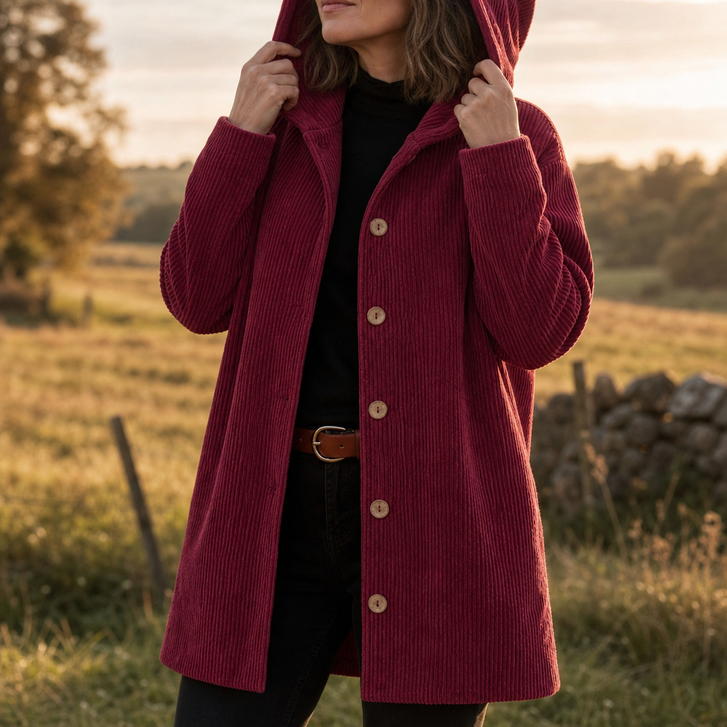 Corduvie – Ribbed Corduroy Hooded Overshirt