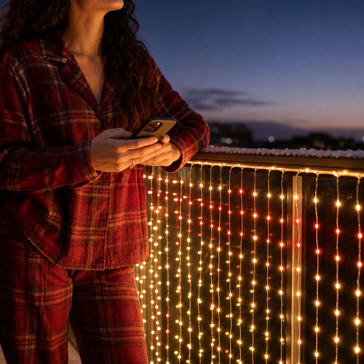 Glowveil – App-Controlled LED Curtain Lights