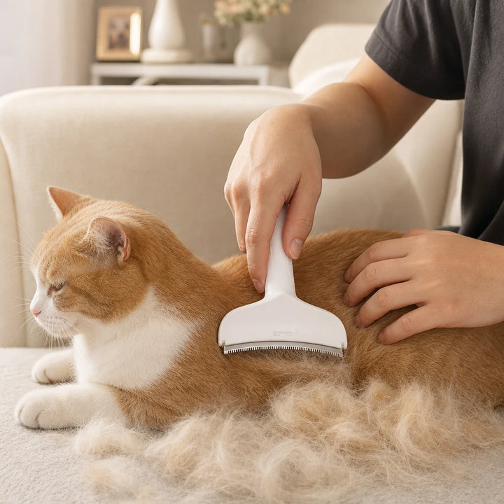 Shedwell – Metal-Tooth Cat Deshedding Brush