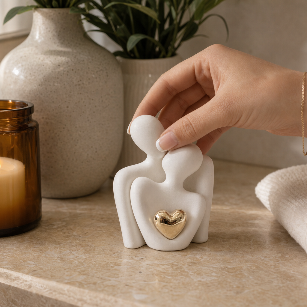 Wearbella – Nesting Ceramic Hugging Couple Figurine
