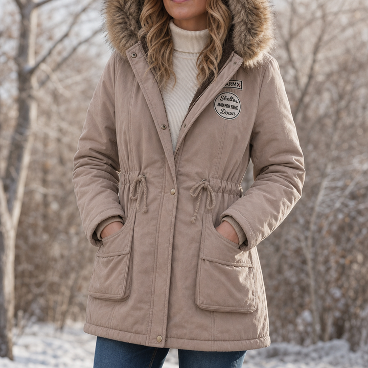 Velora – Fur-Hooded Lined Women’s Parka