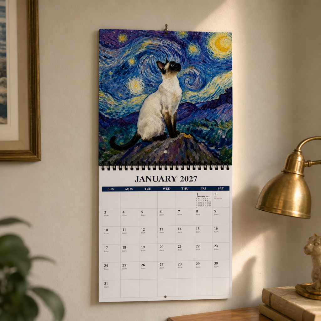 Purrfecto – 2027 Masterpiece Cat Wall Calendar