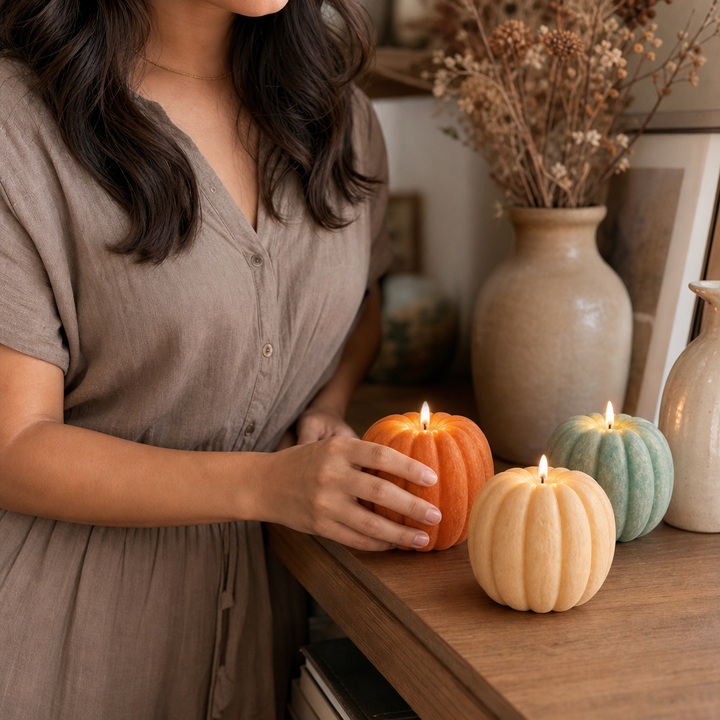 Glovern – Pumpkin-Shaped Cordless Flameless Candle