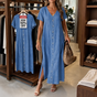 Denvera – Denim-Look Maxi Dress That Moves With You