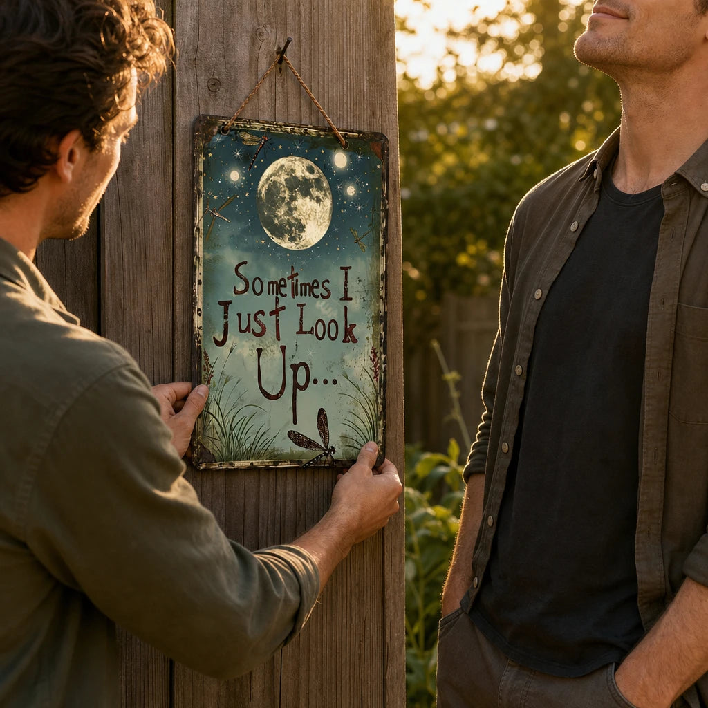 Moonhaven – Celestial Quote Metal Garden Sign
