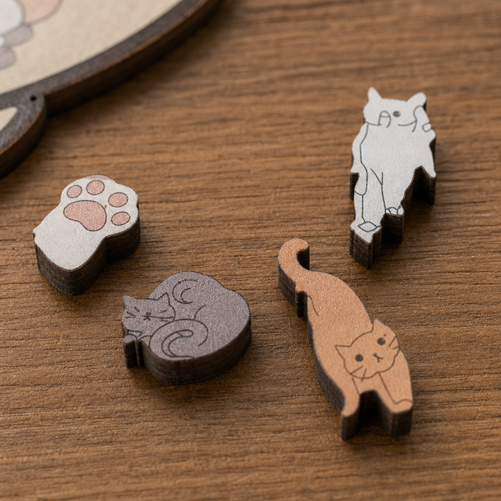 FUNNEL · Purrzzle – 135-Piece Cat-Shaped Wooden Jigsaw Puzzle
