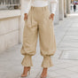 Verona – High Waist Pleated Lantern Pants with Ruffled Cuff