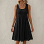 Solelia – Pleated Empire-Waist Sleeveless Summer Dress